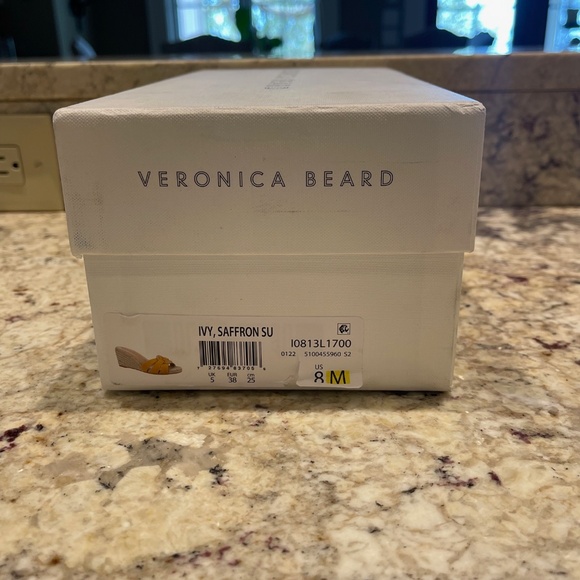 NWB Veronica Beard Ivy Espadrille Wedge Sandals in Saffron Color - Size 8M - Picture 2 of 14